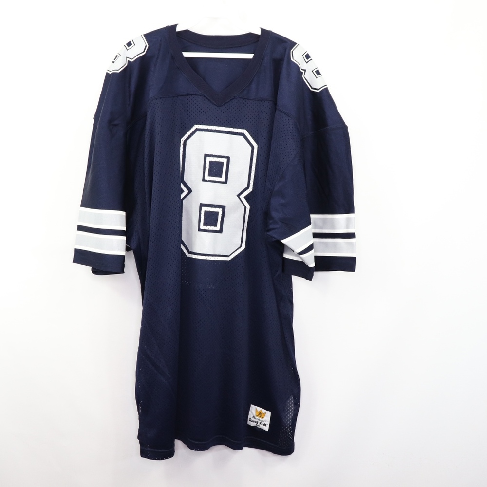 80s Sand Knit Mens 48 Dallas Cowboys Aikman Jersey